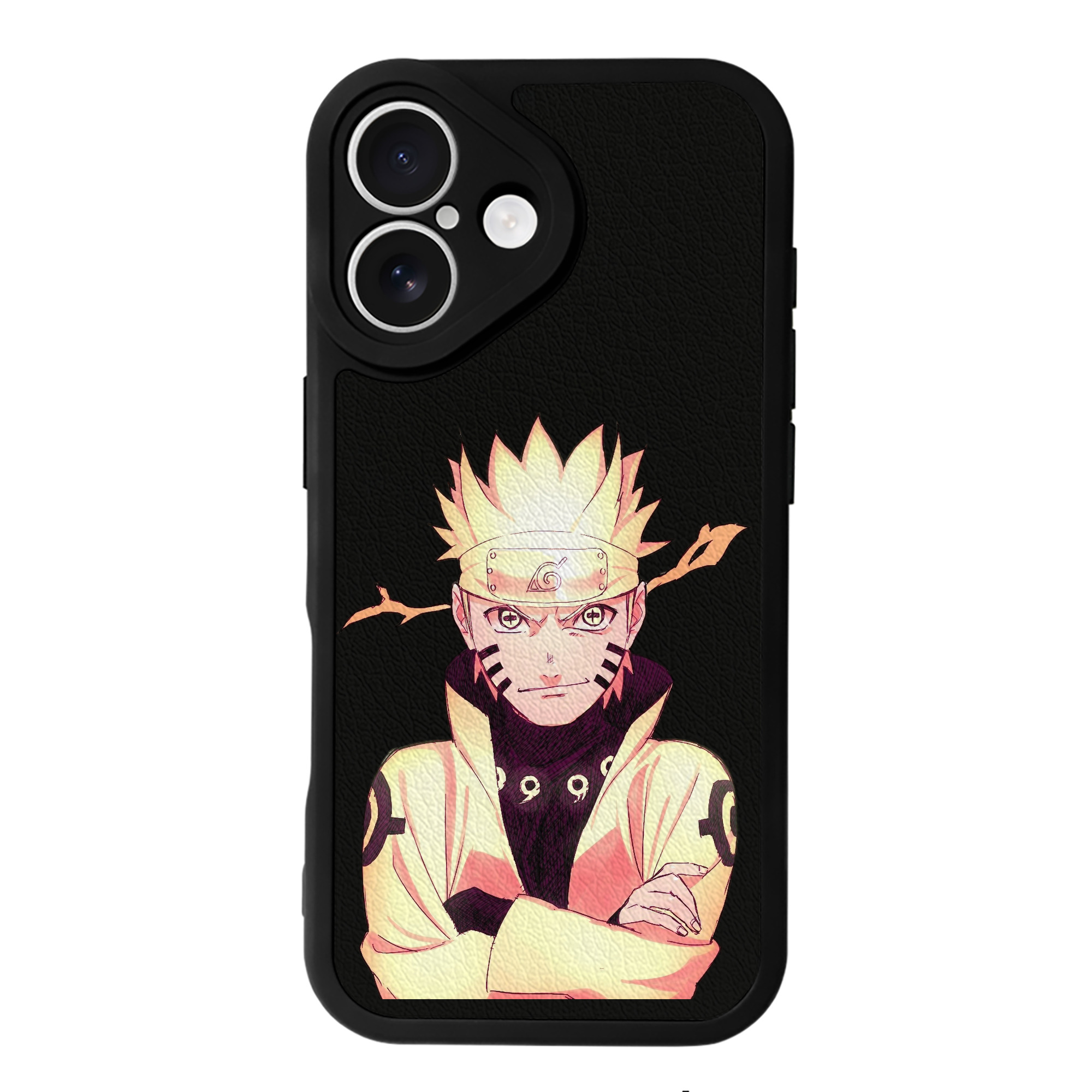 （画像用） NARUTO -ナルト- うずまき ナルト Uzumaki Naruto 【iPhone 16シリーズ対応】シリコンスマホケース（レザー調） 材質：シリコン